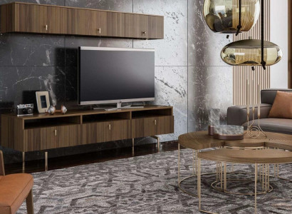 Living room furniture wall cabinet TV lowboard sideboard shelves luxury wall units
